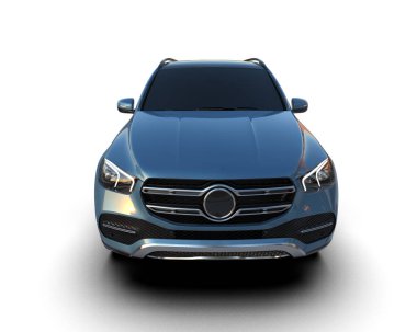 Beyaz bir arka plan üzerinde izole lüks araba