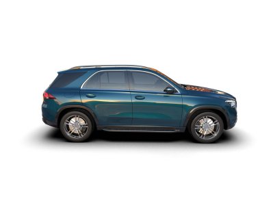 Beyaz arka planda gölgeli modern lüks aile cipi. 3d oluşturma.