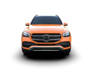 Beyaz arka planda modern lüks bir araba ve bir bardak ışık.