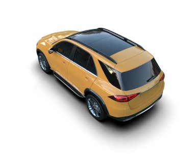 sarı lüks spor araba