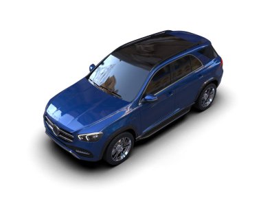 mavi modern lüks araba - arka plan