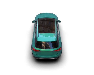 Beyaz arkaplandaki araba.