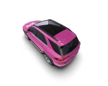 pembe modern spor araba