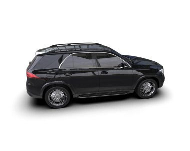 Siyah SUV siyah - arka görüş