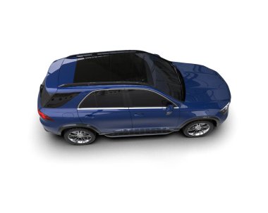 beyaz zemin üzerinde modern araba 3 d illüstrasyon