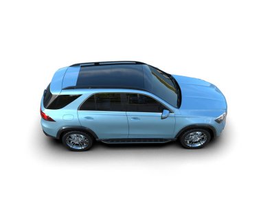 Beyaz arkaplandaki araba.