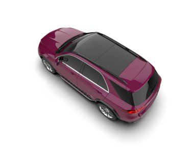 Modern araba. 3d illüstrasyon