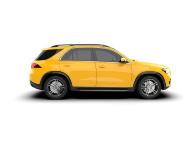 beyaz izole edilmiş arka planda modern araba