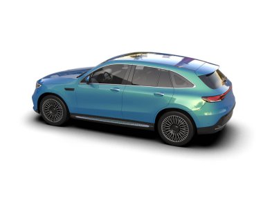 Lüks araba, modern aile cipi. 3d oluşturma