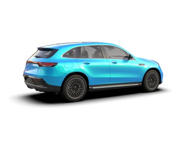 Araba premium ailesi. Beyaz arkaplanda izole edilmiş 3 d illüstrasyon
