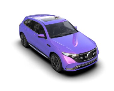 Modern şehir beyaz arka planda izole edilmiş. 3d oluşturma.