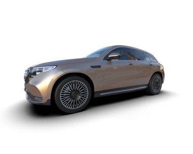 Arka planda modern lüks bir araba. 3d oluşturma