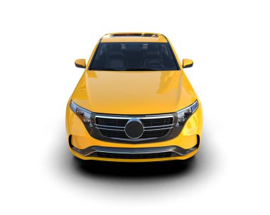 modern sarı şehir - 3 d illüstrasyon