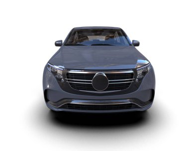 Arka planda lüks bir araba. 3d oluşturma