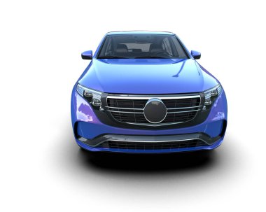 Modern araba arka planda izole edilmiş. 3 Boyutlu Hazırlama