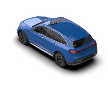 mavi lüks modern araba - aile cipi