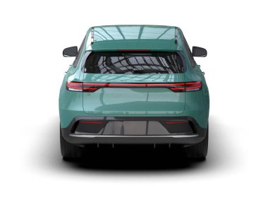 Modern araba. 3d illüstrasyon