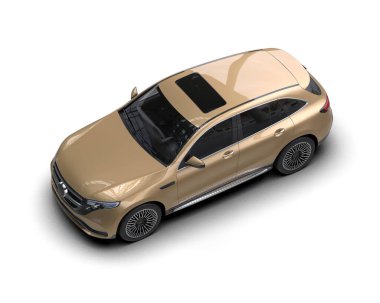 Siyah arka planı olan bir cip. 3d oluşturma.