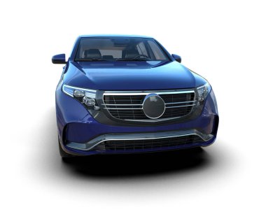 Modern lüks araba beyaz zemin üzerine.