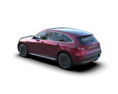 3 boyutlu arkaplan üzerinde modern SUv