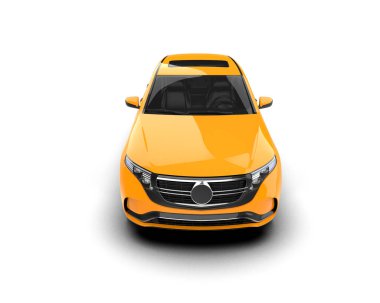 modern sarı sedan arka planda.