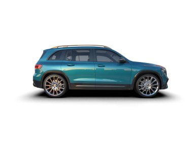 mavi lüks spor araba