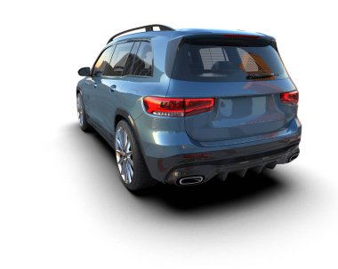 3D illüstrasyon - genel tasarımı olan bir araba