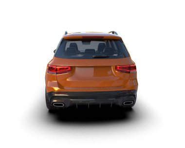 Siyah spor araba - Önden Görünüm