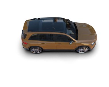 Lüks araba beyaz arka planda izole edilmiş