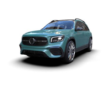 modern lüks modern araba beyaz arka planda