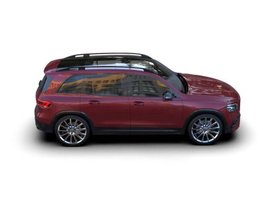 3D görüntüleme - bir marka - daha az genel kamyonet izole arka plan