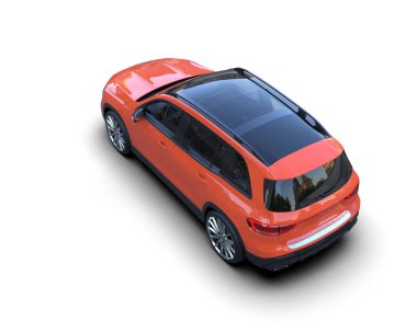 modern araba izole edilmiş arka plan. 3d oluşturma.