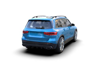 modern otomobil arka planda izole edildi