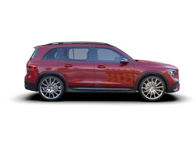 Arka planda lüks SUV arabası