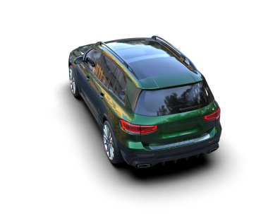 beyaz arkaplandaki SUv 3d görüntüleyici