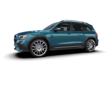 modern lüks araba gri arka planda izole edilmiş