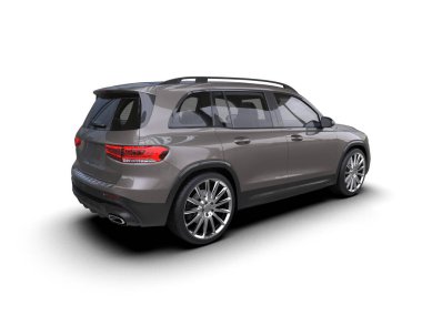 Modern bir arabanın 3 boyutlu görüntüsü