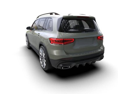 SUV - kavramının 3 boyutlu illüstrasyonu