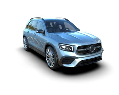 3D görüntüleme - yepyeni lüks bir SUV.