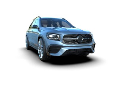 beyaz arka planda modern lüks araba