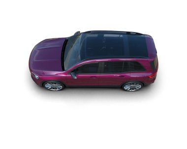 modern araba arka planda 3 boyutlu görüntüleme ile izole edildi