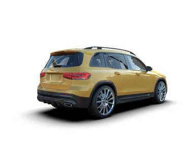 Beyaz arkaplandaki araba