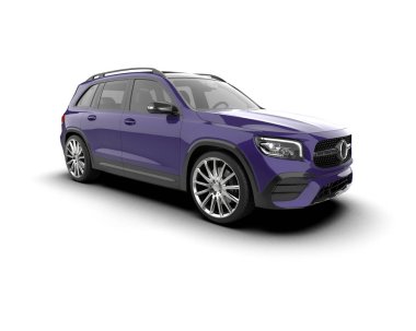 Modern bir arabanın 3 boyutlu görüntüsü