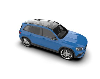 mavi modern kompakt araba - arka plan