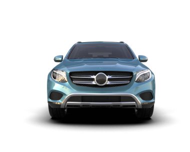 beyaz arkaplanda modern araba