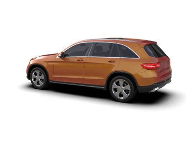 Beyaz arka planda lüks bir araba