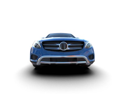 Lüks araba beyaz zemin üzerine