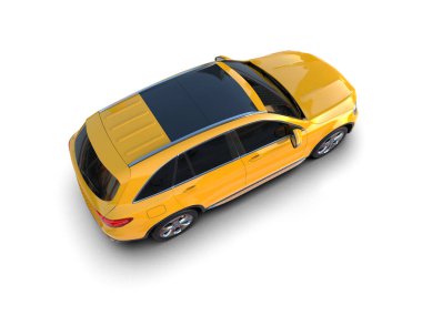 araba beyazda izole edildi