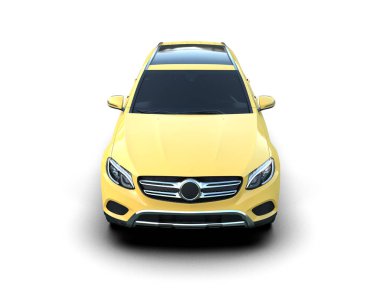 modern sarı şehir arabası