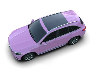 Modern pembe spor araba - arka manzara. izole